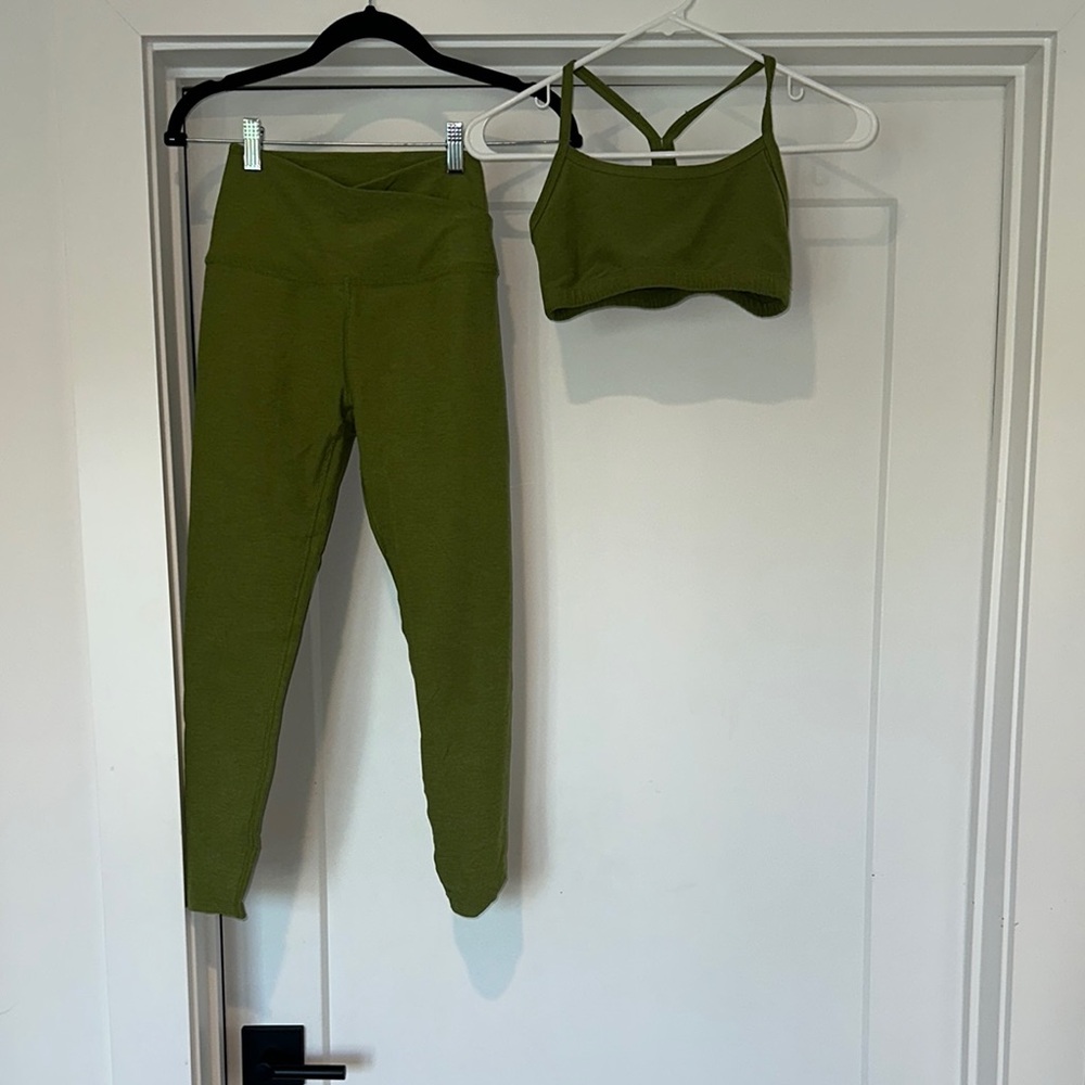 Beyond Yoga Olive Green Activewear Set